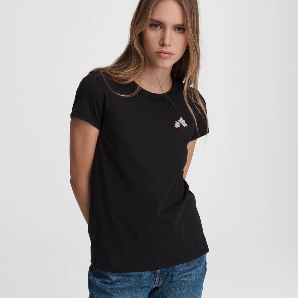 Rag & Bone Lily Flower Cotton Tee